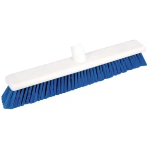BALAI ALIMENTAIRE FIBRE SOUPLE 50CM DOUILLE INCLINÉE BLEU GUIALTO