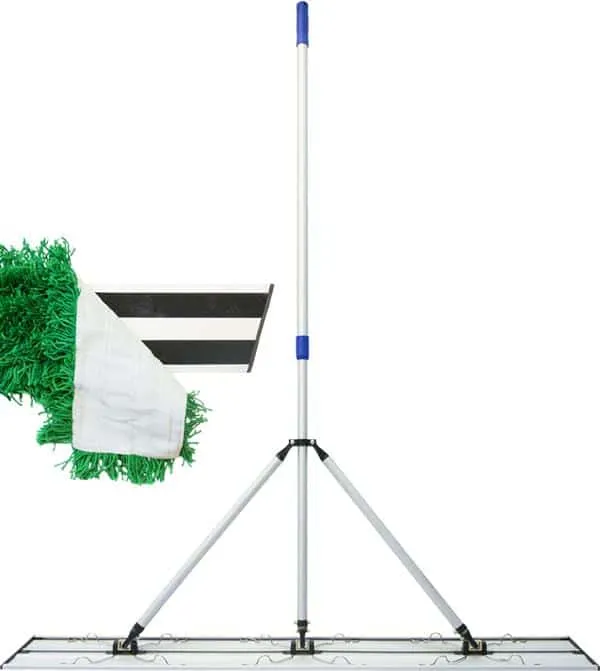 Balai trapèze alu renforcé Velcro grande largeur 120cm / balayage