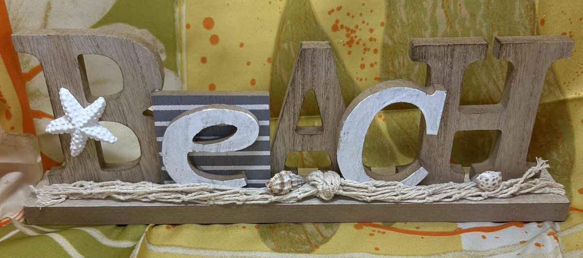 "Beach" en bois de GpmbH (30*9cm) – Image 2