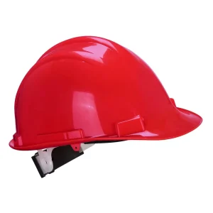 Casque de sécurité Expertbase à crémaillère rouge PORTWEST