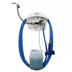 Centrale désinfection 1 produit 15M JETCLEAN – Support bidon / Pistolet Laiton
