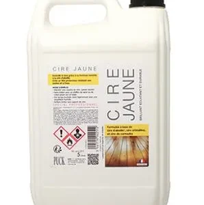 CIRE JAUNE PUCK – SICO – Bidon de 5L – Protection sol bois naturel