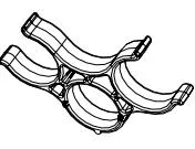 CLIP DE RECHANGE POUR FIXATION FLEXIBLE ASPIRATION SUCEUR NUC.244NX NUMATIC