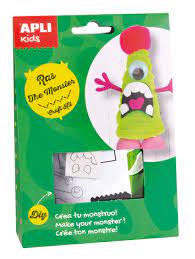 APLI KIDS KIT DE BRICOLAGE ,LE MONSTRE 4+