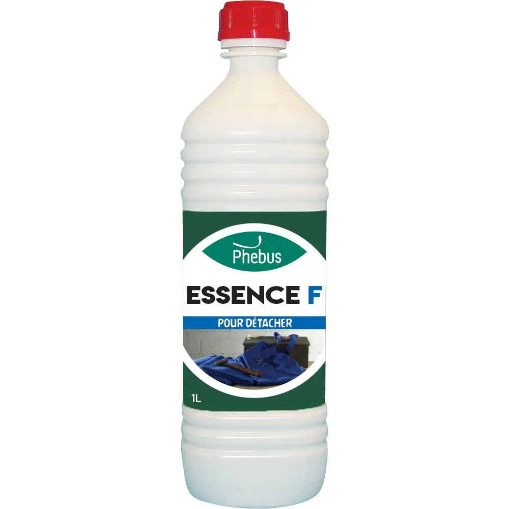 ESSENCE F – Bidon de 1L – Dégraisse, détache, décolle, enlève traces de scotch