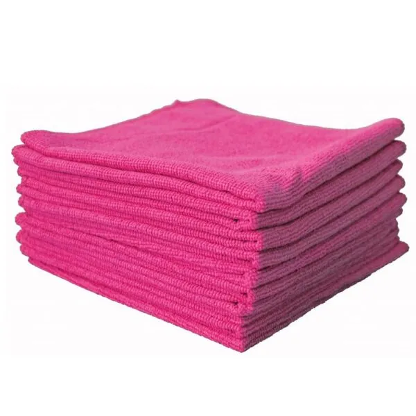 Lavette microfibre FIRST FUCHSIA -220 g – 38*38cm – Sachet de 10
