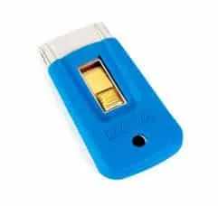 Grattoir 4cm Moerman caoutchouc de poche avec 1 lame 40 x 0,2 mm incluse