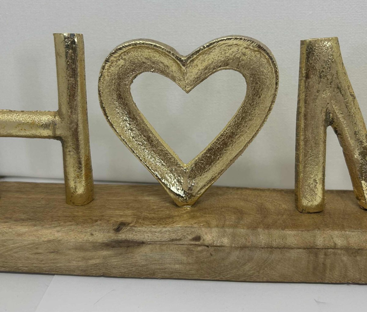 "Home" doré sur socle en bois de GmbH (33*10.5cm) – Image 3