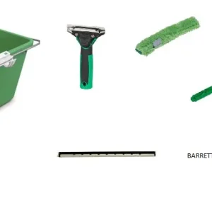 Kit lavage vitres UNGER Ergotec – Seau + raclette + mouilleur