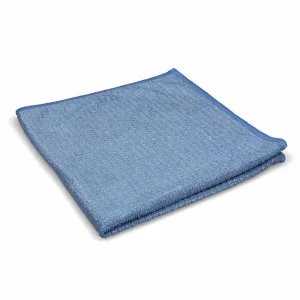 Lavettes microfibres QUADRI BLEU  – 39x39cm – sachet de 5
