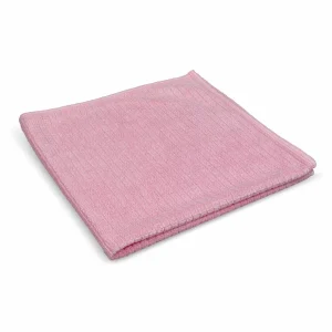 Lavettes microfibres QUADRI ROSE  – 39x39cm – sachet de 5