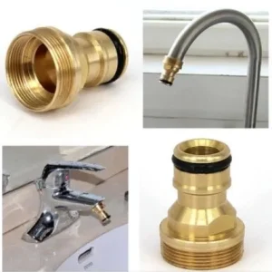 Adaptateur de robinet / mousseur pour tuyau d’arrosage- raccord rapide universel