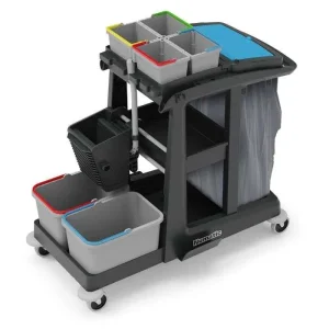 Chariot NUMATIC ECO-MATIC 3 – Avec collecteur de déchets – Unité – 910951