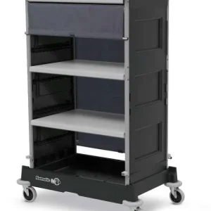 Chariot hôtelier Numatic NKT0 – 2 étagères + toile occultante