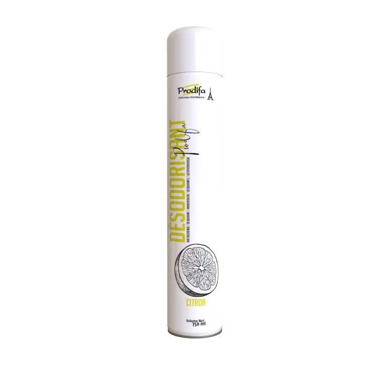 Désodorisant bombe aérosol CITRON – PRODIFA – Aérosol de 750 ml – Image 2