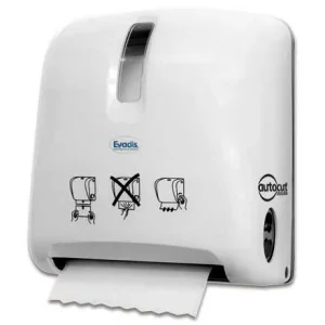 Distributeur AUTOCUT – BLANC – Pour rouleau essuie-mains de 110 m – Unité