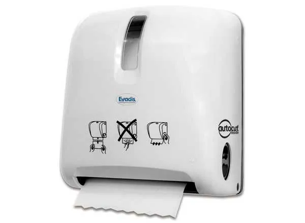 Distributeur AUTOCUT CAPTIF -BLANC -Pour rouleau essuie-mains avec PLUG – Unité – Image 2