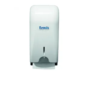 Distributeur papier toilette PLAT – BLANC – Mural – Unité