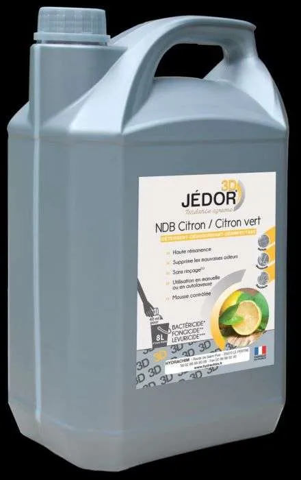 CITRON-CITRON VERT 5L 3D -JEDOR- Détergent Désinfectant Désodorisant