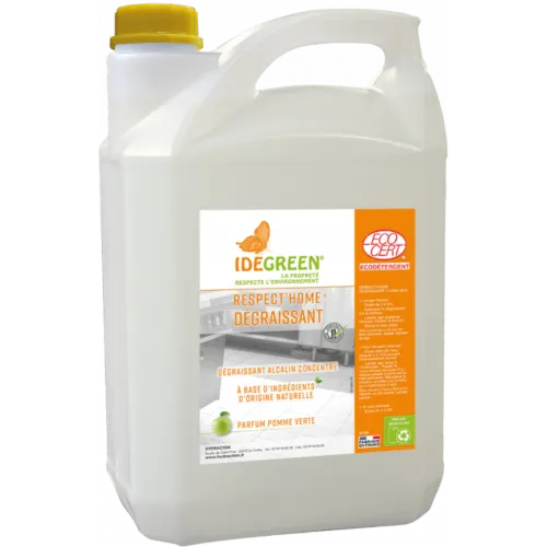 RESPECT HOME DEGRAISSANT – Bidon de 5L-IDEGREEN – Nettoyant dégraissant Ecocert – Image 2