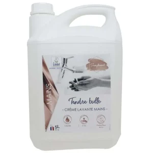 TENDRE BULLE – 5L -SIMPLEMENT – Savon crème mains fleur de lin – Ecolabel