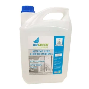 Nettoyant VITRES et SURFACES modernes Ecolabel – IDEGREEN – 5L –