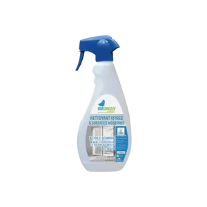 Nettoyant VITRES et SURFACES modernes- IDEGREEN – 750 ml -Ecolabel