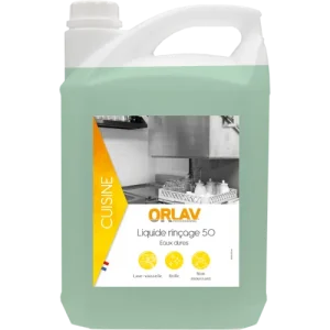 RINCAGE 50 – 5L – ORLAV – Liquide de rinçage pour machine – Spécial eaux dures