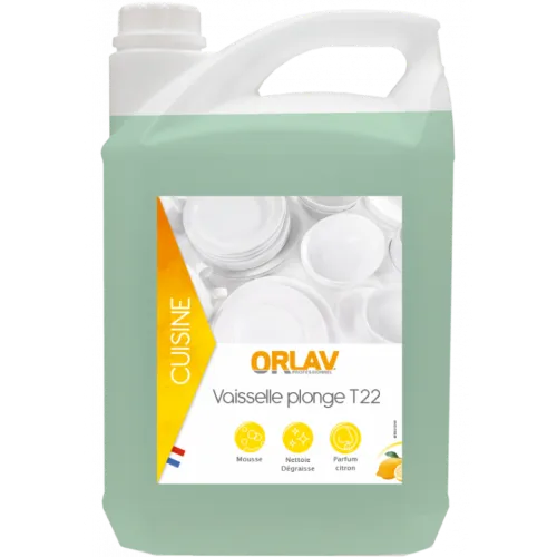 T22 – 5L – Orlav – Détergent plonge manuelle