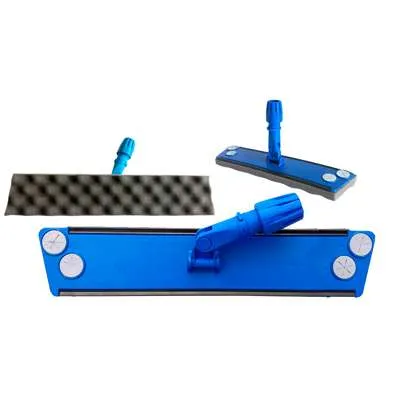 Balai TRAPEZE MOUSSE collée BLEU – 60cm – pour balayage humide – Unité – Image 2
