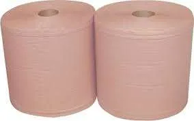 BOBINES papier – CHAMOIS -1000 feuilles de 20*30cm – 2 plis lisses – Lot de 2