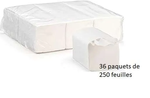 Papier toilette PLAT- PLIE -ECOLABEL- 2 plis – Lot de 36 paquets de 250 feuilles – Image 2
