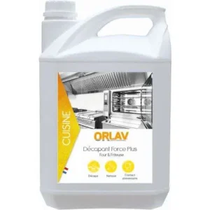 FORCE PLUS – 5L – ORLAV – Décapant dégraissant Fours et Friteuses