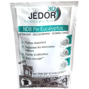 Dosettes 3D Détergent Désinfectant désodorisant PIN EUCALYPTUS-JEDOR- Carton de 250