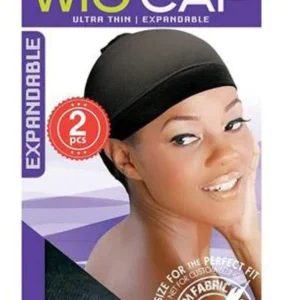 WIG CAP "2 PCS" BLACK / WAVE CAP NOIR