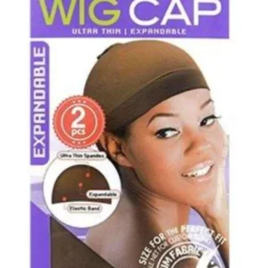 WIG CAP "2 PCS" BROWN