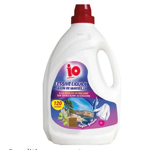 LESSIVE Savon de marseille – Bidon 3L- IO – Pour machine à laver