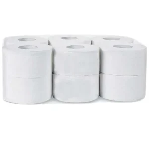 Papier toilette MINI JUMBO 160 – Gaufré -ECOLABEL- 2 plis -Colis de 12 rouleaux
