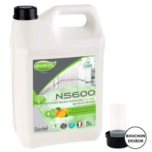 NS 600 Nettoyant Sols et Surfaces Ecolabel Orange – Bidon 5l