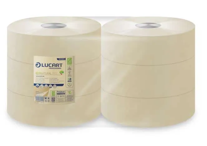 Papier toilette ECONATURAL -JUMBO 350m- LUCART – Colis de 6 – Image 2