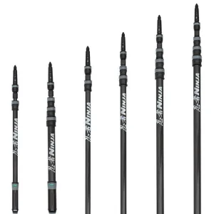 Perche téléscopique Ninja UNGER en carbone – 2 éléments / taille max 1.20m