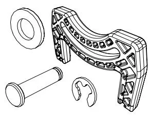 Plaque PITCH LATCH Articulation – Pour autolaveuse 244NX -NUMATIC- Unité- 910714