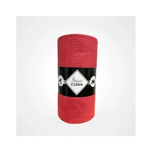 ROULEAU de 75 Microfibres – 30 x 30cm – ROUGE – 200g/m²