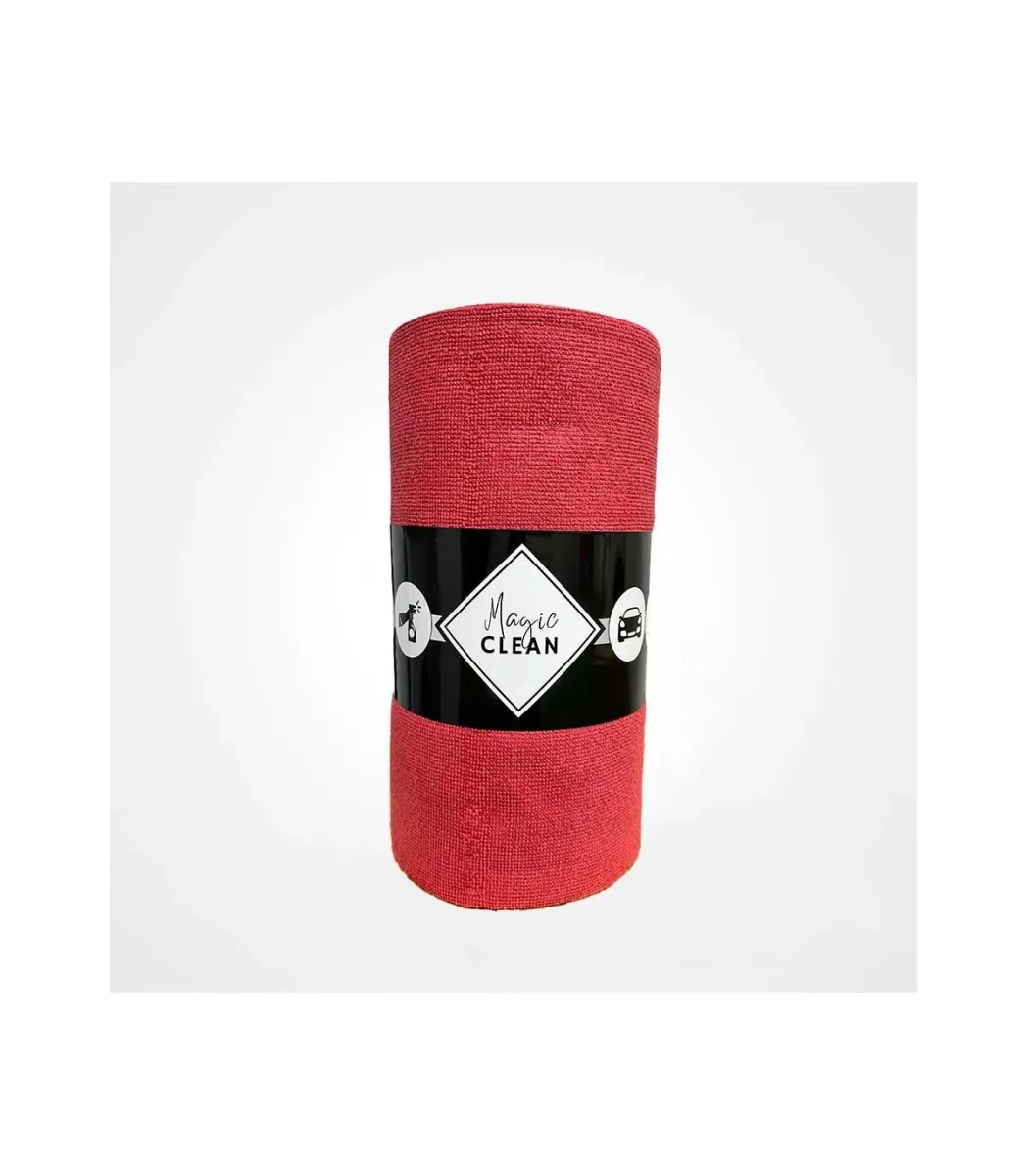 ROULEAU de 75 Microfibres – 30 x 30cm – ROUGE – 200g/m²