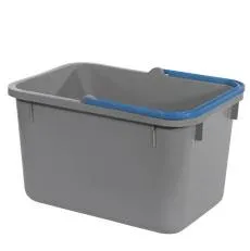 Seau gris 17L poignée bleue pour chariot Ecomatic 3 Numatic
