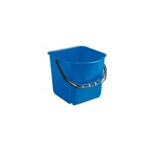 Seau en polypropylène 15 lt pour OneFred, gris avec anse bleu (1 pce)