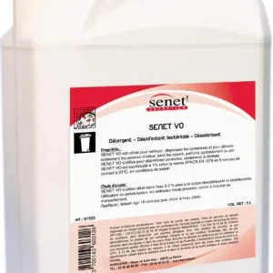 SENET VO – 5L – Nettoyant désinfectant désodorisant conteneurs / locaux poubelle