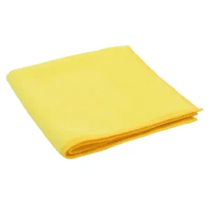 Lavette microfibre SOFT JAUNE -300 g – 40*40cm – Sachet de 5