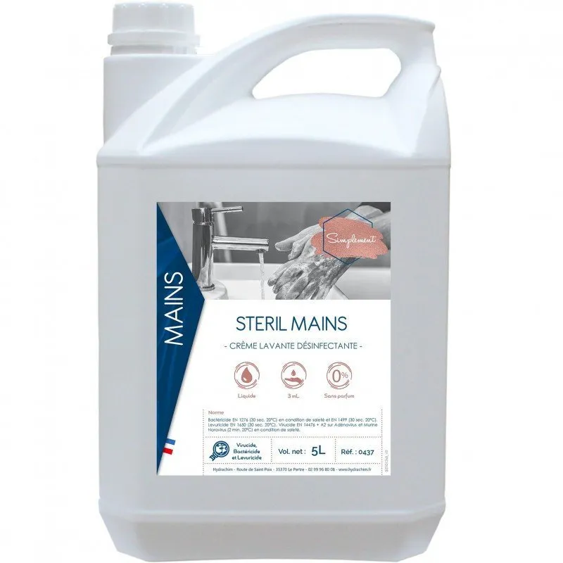 STERIL’MAINS – 5L – Simplement – Savon main antibactérien