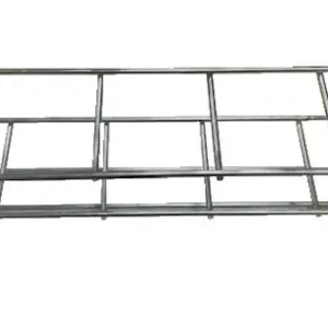 Support inox universel pour 5 flacons – acier inoxydable -49cm x 10,7 cm x 12,2